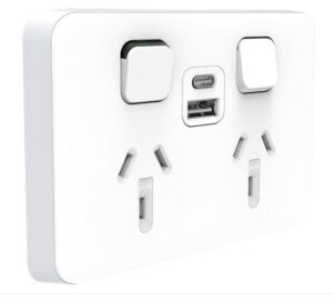 Dual purpose electrical and USB port